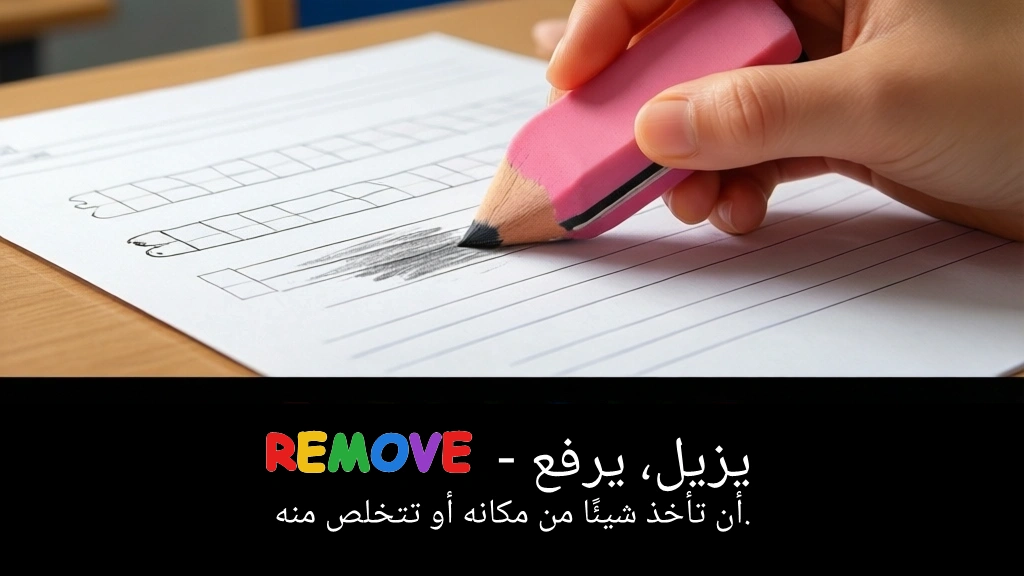 Arabic Illustration for remove